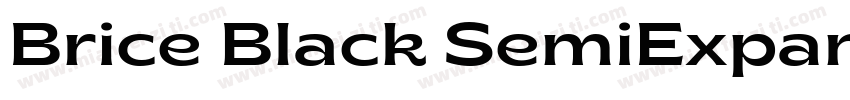 Brice Black SemiExpanded字体转换